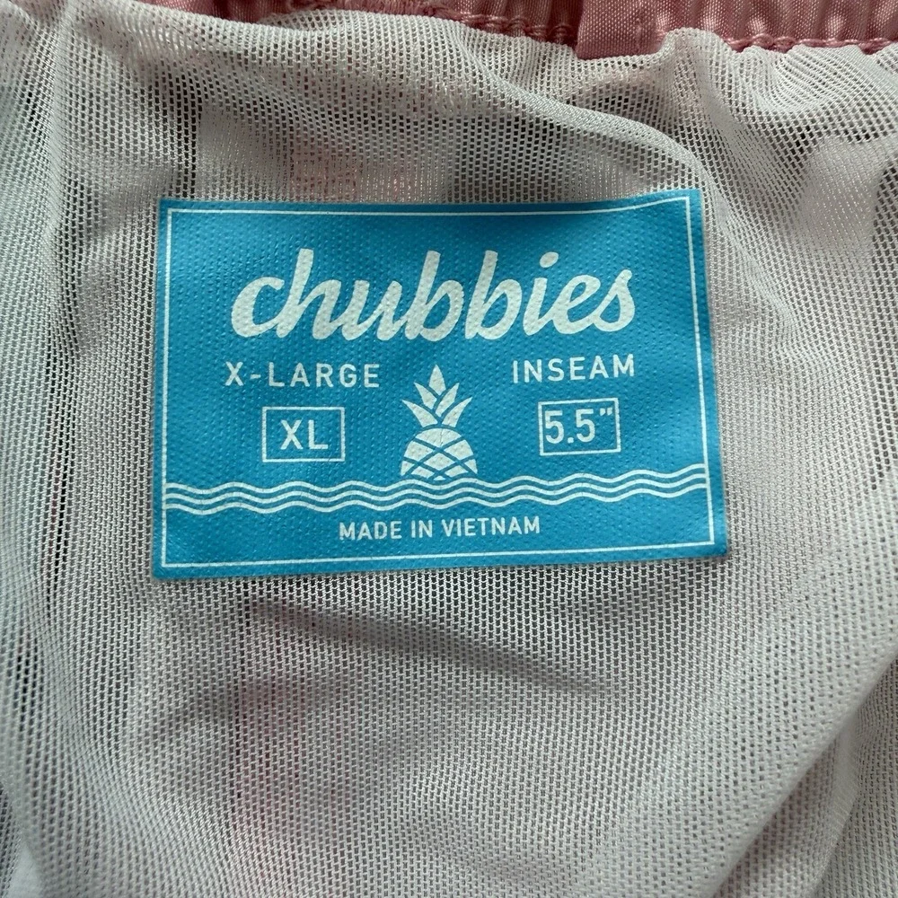 Chubbies The On The Horizons Swim Trunks Men Men`s XL Bathing Suit Short 5.5